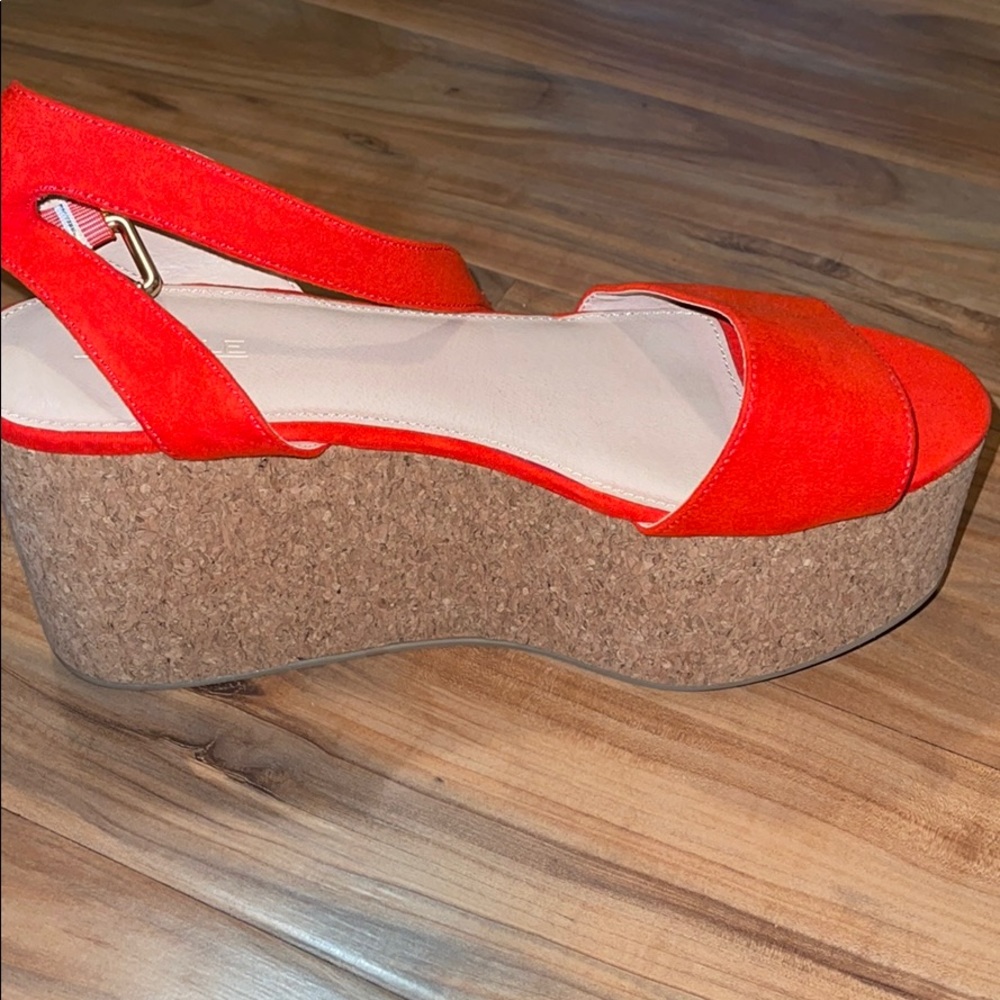 Orange Platform wedge